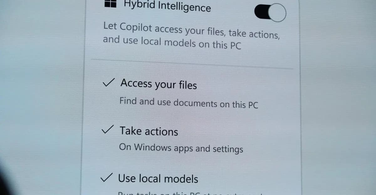 Microsoft amplía el control de Copilot en Windows con inteligencia híbrida